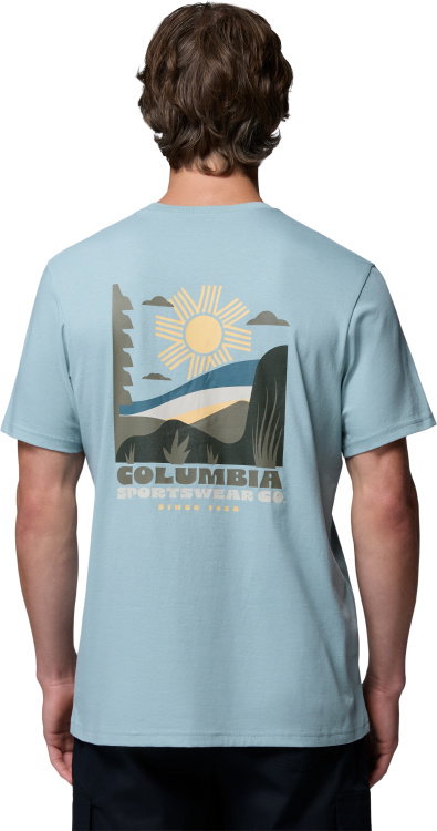 Columbia CSC Outdoor Back Graphic Tee Columbia CSC Outdoor Back Graphic Tee Farbe / color: crushed blue/shining landscape ()