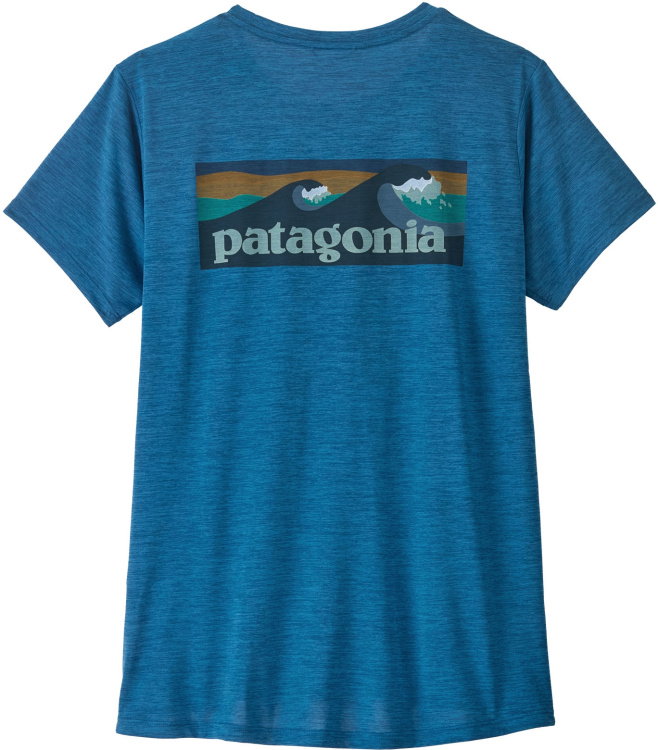 Patagonia Womens Cap Cool Daily Shirt Boardshort Logo Patagonia Womens Cap Cool Daily Shirt Boardshort Logo Farbe / color: aquatic blue/light aquatic blue x-dye ()
