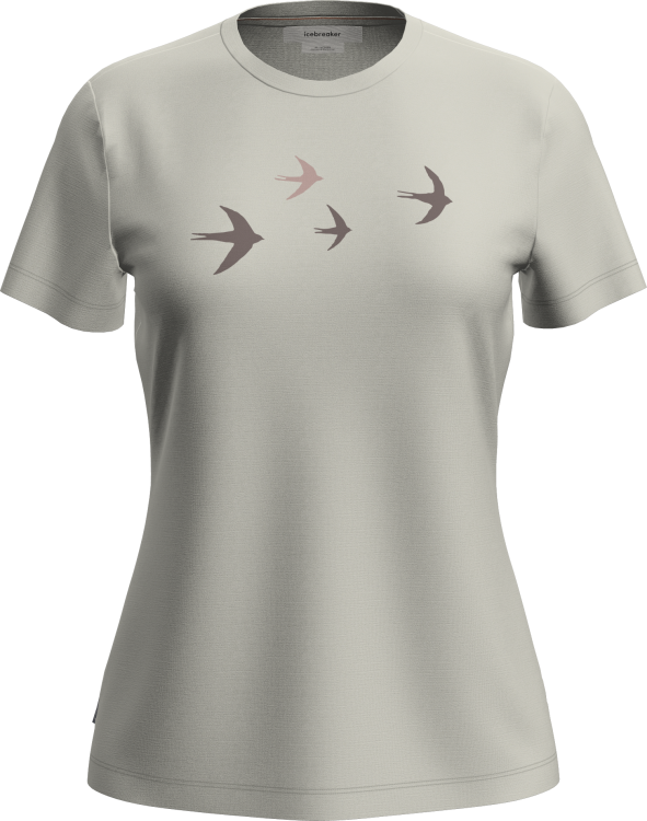 Icebreaker Womens Merino 150 Tech Lite SS Tee Bird Transit Icebreaker Womens Merino 150 Tech Lite SS Tee Bird Transit Farbe / color: ecru heather ()