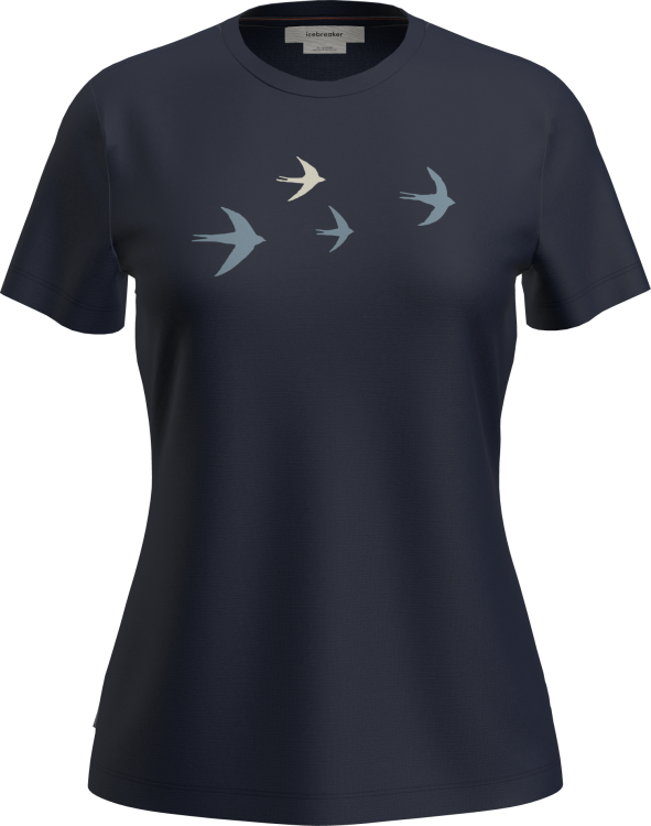 Icebreaker Womens Merino 150 Tech Lite SS Tee Bird Transit Icebreaker Womens Merino 150 Tech Lite SS Tee Bird Transit Farbe / color: midnight navy ()
