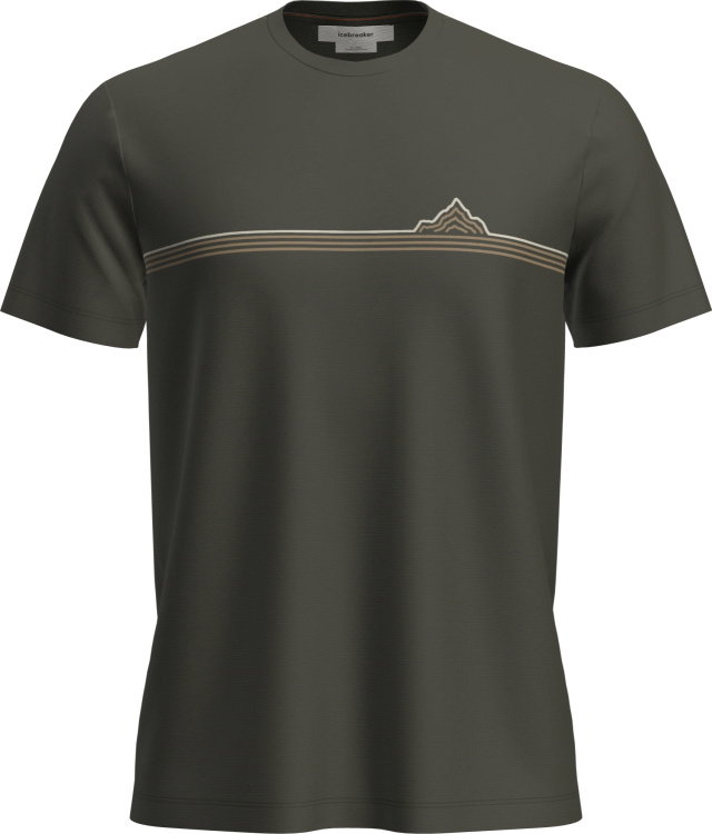 Icebreaker Merino 150 Tech Lite SS Tee Range Stripes Icebreaker Merino 150 Tech Lite SS Tee Range Stripes Farbe / color: dk loden ()