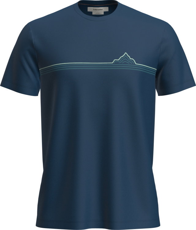 Icebreaker Merino 150 Tech Lite SS Tee Range Stripes Icebreaker Merino 150 Tech Lite SS Tee Range Stripes Farbe / color: atlantis ()