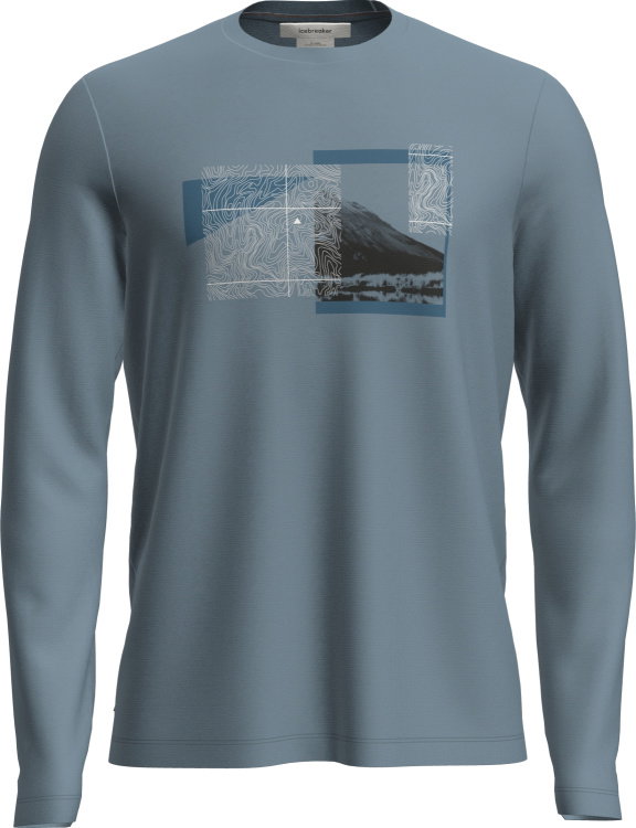 Icebreaker Merino 150 Tech Lite LS Tee Peak Balance Icebreaker Merino 150 Tech Lite LS Tee Peak Balance Farbe / color: flint blue ()