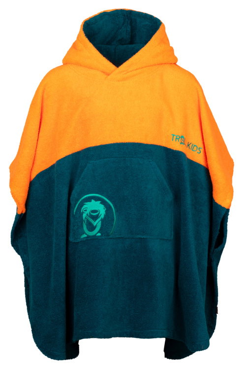 Trollkids Kids Kvalvika Surf Poncho Trollkids Kids Kvalvika Surf Poncho Farbe / color: sahara sunset/lagoon green ()