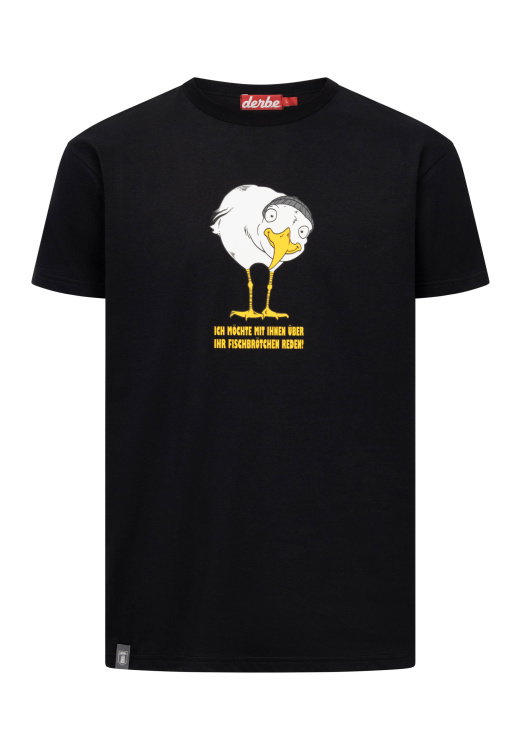 Derbe T-Shirt Br&ouml;tchenm&ouml;we Men Derbe T-Shirt Br&ouml;tchenm&ouml;we Men Farbe / color: jet black ()