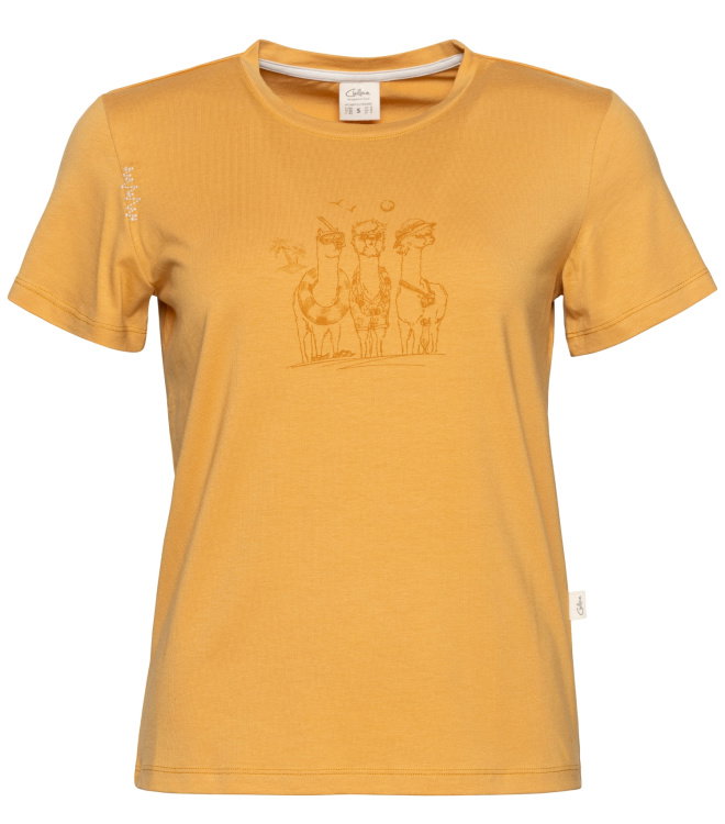 Chillaz Iseo Alpaca Gang T-Shirt Women Chillaz Iseo Alpaca Gang T-Shirt Women Farbe / color: ochre ()