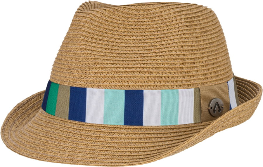 P.A.C. Blues Kids Trilby Straw Hat P.A.C. Blues Kids Trilby Straw Hat Farbe / color: dark beige blue stripe 002 ()