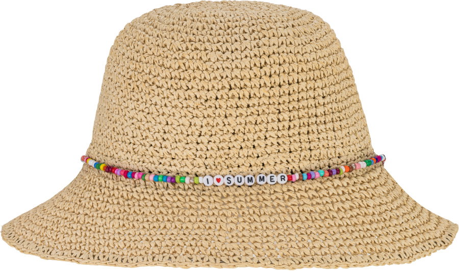 P.A.C. Lilen Kids Bucket Straw Hat P.A.C. Lilen Kids Bucket Straw Hat Farbe / color: light beige pearl bracelet 002 ()