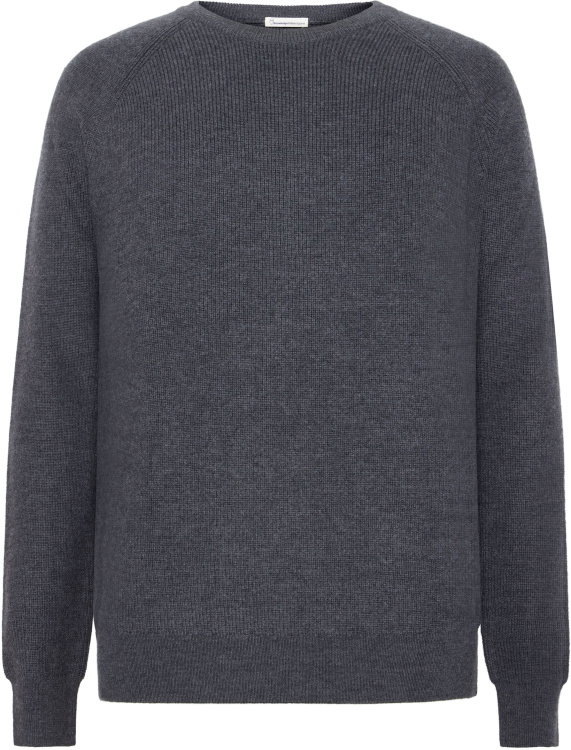 KnowledgeCotton Apparel Merino Crew Neck Sweater KnowledgeCotton Apparel Merino Crew Neck Sweater Farbe / color: dark grey melange ()