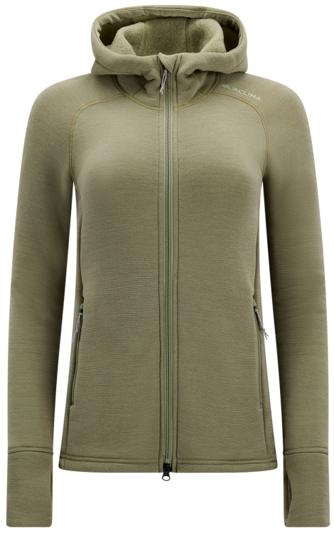 Aclima Fleecewool Hooded Jacket Women Aclima Fleecewool Hooded Jacket Women Farbe / color: aloe ()