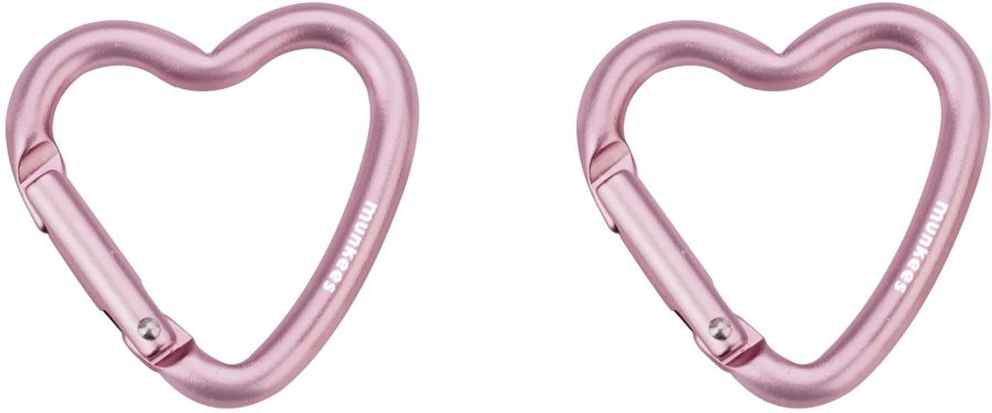 Munkees Mini Herz-Karabiner Munkees Mini Herz-Karabiner Farbe / color: rosa ()