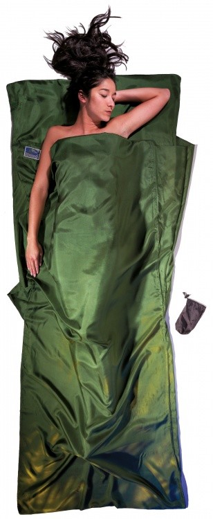 Cocoon TravelSheet Seide Cocoon TravelSheet Seide Farbe / color: dark olive green ()