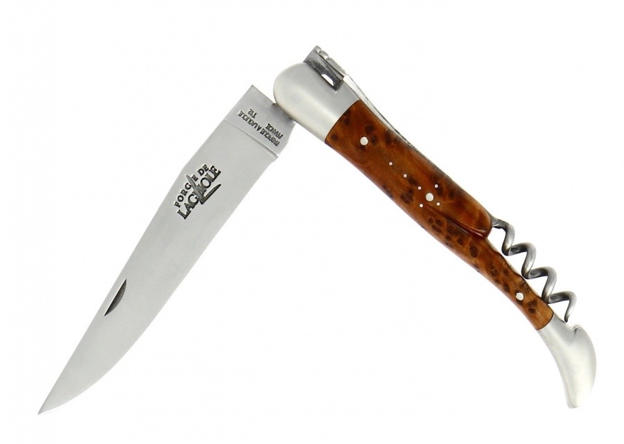 Laguiole Forge de Laguiole knife with corkscrew Laguiole Forge de Laguiole knife with corkscrew Farbe / color: wacholder ()