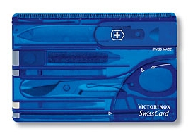 Victorinox SwissCard Victorinox SwissCard Farbe / color: blau transparent ()