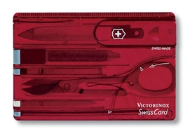 Victorinox SwissCard Victorinox SwissCard Farbe / color: rot transparent ()