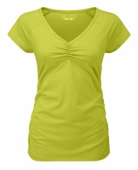 Essential Ruched S/S V-Neck Women