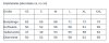 Maßtabelle / Measurement table