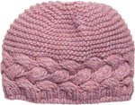 Strickmtze Alpaka Zopf