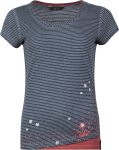 indigo blue striped washed