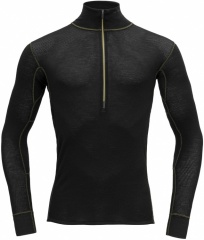 Wool Mesh 190 Man Half Zip Neck