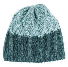 Strickmtze zweifarbig