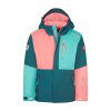 coral pink/mid petrol/dusty teal