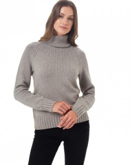 Womens Highline Wool Turtleneck Sweater