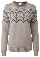 Womens Highline Wool Intarsia Sweater