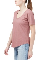 Womens Natural Dye V-Neck T-Shirt