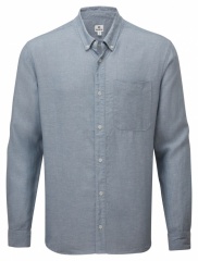 Mens Hemp Button Front Shirt