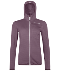 Fleece Light Grid Hooded Jacket Women