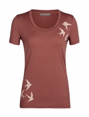 Tech Lite II SS Scoop Tee Swarming Shapes Women