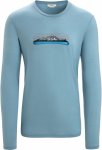 Icebreaker Mens Tech Lite II LS Tee Ski Fields