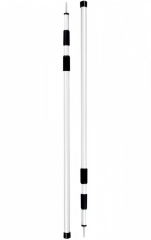 3-section alu Pole, extendable. 2 pcs.