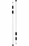 3-section alu Pole, extendable. 2 pcs.